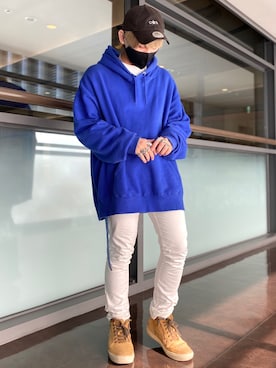 「CODY SANDERSON（コディサンダーソン）のアイテム（帽子）」を使った、ショウタさん（メンズ・164cm）の冬コーディネート