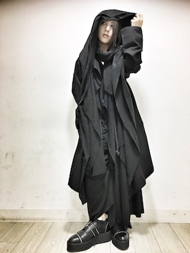 「アイテム（ストール/ショール）」を使った、CIVARIZE原宿店   かっちゃんさん（メンズ・160cm）の秋コーディネート