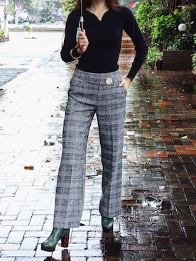 「Marc by Marc Jacobs（マークバイマークジェイコブス）のアイテム（ブーツ）」を使った、Misaki さん（レディース・170cm）の秋コーディネート
