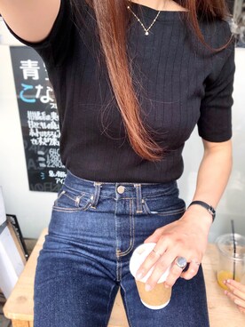 「コーディネート」｜「アイテム（アナログ腕時計）」を使った、Misaki さん（レディース・170cm）の春コーディネート