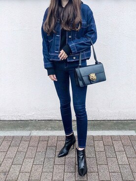 「DHOLIC（ディーホリック）のアイテム（パーカー）」を使った、Misaki さん（レディース・170cm）の春コーディネート