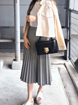 「DHOLIC（ディーホリック）のアイテム（その他アウター）」を使った、Misaki さん（レディース・170cm）の夏コーディネート