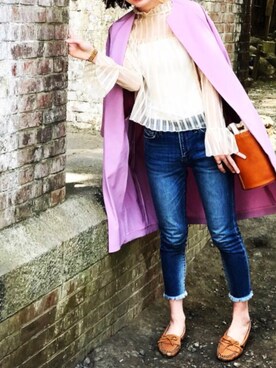 「花見」｜「アイテム（腕時計）」を使った、sallyさん（レディース・174cm）の春コーディネート