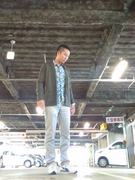 「TAKEO KIKUCHI（タケオキクチ）のアイテム（ブルゾン）」を使った、ru-310さん（メンズ・176cm）の秋コーディネート
