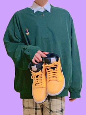 その他トップスを使った パステルカラー のメンズ人気ファッションコーディネート ユーザー その他ユーザー Wear