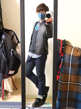 ⊕φさん/tanakaさん(メンズ・163cm)の冬コーディネート