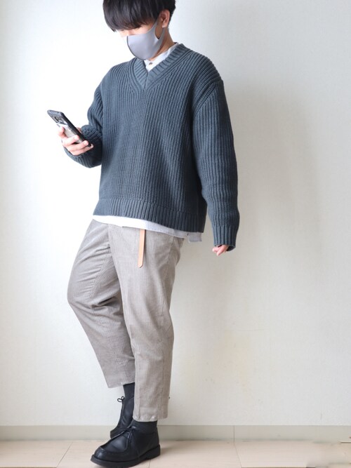 Fさん Tanaka Guのニット セーターを使ったコーディネート Wear