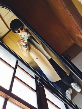 「ダニエルウェリントン」｜「アイテム（ハンチング/ベレー帽）」を使った、しょーたさん（メンズ・165cm）の冬コーディネート