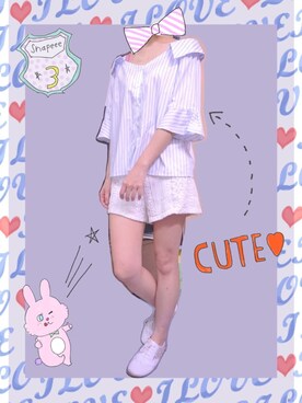 Satomi Lamさん（レディース・155cm）の夏コーディネート