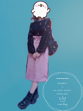 「花柄トップス」｜「アイテム（その他）」を使った、Satomi Lamさん（レディース・155cm）の春コーディネート