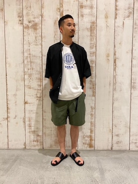 長田 慧さん（メンズ・170cm）の夏コーディネート