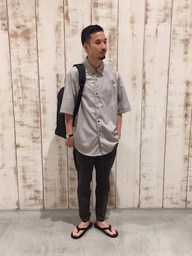 長田 慧さん（メンズ・170cm）の夏コーディネート