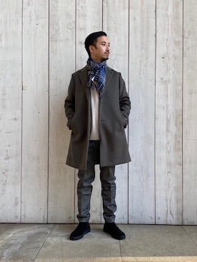 長田 慧さん（メンズ・170cm）の冬コーディネート