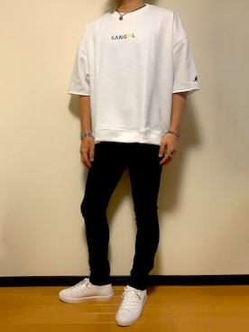 「improves（インプローブス）のアイテム（チノパンツ）」を使った、hispecneetさん（メンズ・173cm）の夏コーディネート