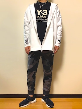 「adidas by Stella McCartney（アディダスバイステラマッカートニー）のアイテム（トップス）」を使った、hispecneetさん（メンズ・173cm）の秋コーディネート
