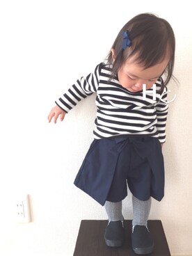 はるるん◡̈さん（キッズ・70cm）の春コーディネート