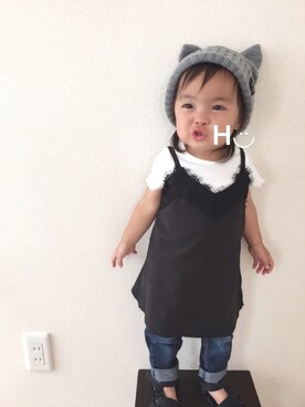 はるるん◡̈さん（キッズ・80cm）の夏コーディネート