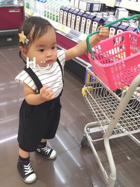 はるるん◡̈さん（キッズ・80cm）の夏コーディネート