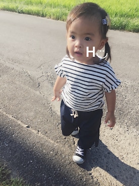 はるるん◡̈さん（キッズ・80cm）の夏コーディネート