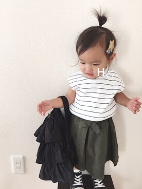 はるるん◡̈さん（キッズ・80cm）の秋コーディネート