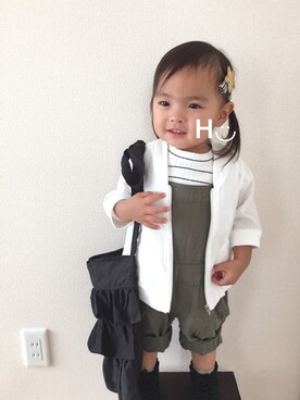 はるるん◡̈さん（キッズ・80cm）の秋コーディネート