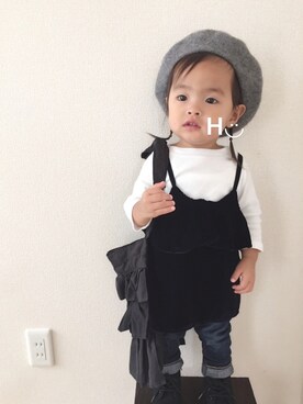 はるるん◡̈さん（キッズ・80cm）の秋コーディネート