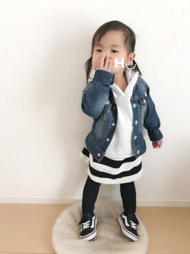 はるるん◡̈さん(キッズ・80cm)の春コーディネート