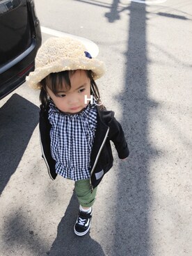 はるるん◡̈さん（キッズ・80cm）の春コーディネート