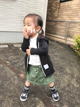 はるるん◡̈さん（キッズ・80cm）の春コーディネート