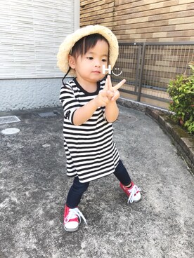 はるるん◡̈さん（キッズ・80cm）の春コーディネート