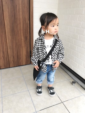 はるるん◡̈さん（キッズ・80cm）の夏コーディネート