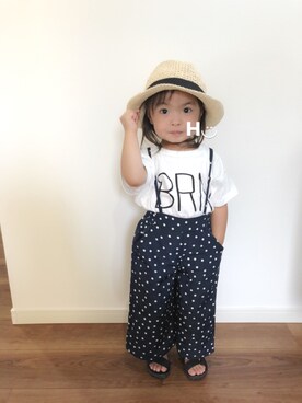 はるるん◡̈さん（キッズ・80cm）の夏コーディネート
