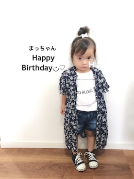 はるるん◡̈さん(キッズ・80cm)の夏コーディネート