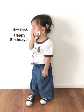 はるるん◡̈さん（キッズ・90cm）の夏コーディネート