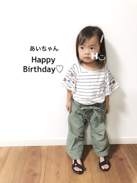 はるるん◡̈さん(キッズ・90cm)の夏コーディネート
