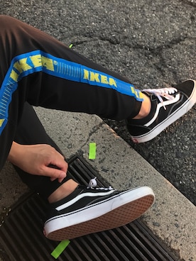 「IKEA（イケア）のアイテム（パンツ）」を使った、鯪幸 杉さん（メンズ・173cm）の夏コーディネート