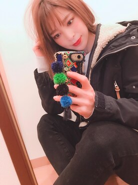 「2018マイベストコーデ」｜「アイテム（マウンテンパーカー）」を使った、dobachanさん（レディース・153cm）の冬コーディネート