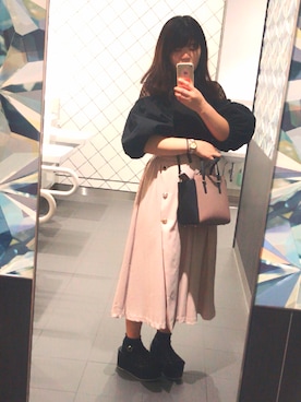 「kate spade new york kids（ケイトスペードニューヨーク）のアイテム（バッグ）」を使った、えんちゃんさん（レディース・163cm）の夏コーディネート
