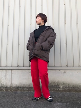 「アウターコーデ」｜「アイテム（その他）」を使った、はせちゃんさん（レディース・152cm）の冬コーディネート