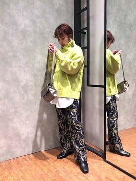 「PAGEBOY（ページボーイ）のハクミニショルダーBAG（ショルダーバッグ）」を使った、はせちゃんさん（レディース・152cm）の冬コーディネート