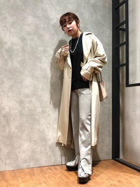 「アウターコーデ」｜「アイテム（その他）」を使った、はせちゃんさん（レディース・152cm）の冬コーディネート