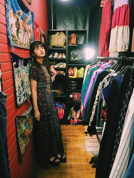 村田倫子さん（レディース・163cm）の春コーディネート