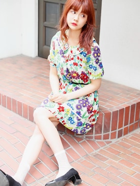 「SEE BY CHLOE（シーバイクロエ）のアイテム」を使った、村田倫子さん（レディース・163cm）の夏コーディネート