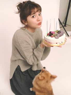 「merry jenny（メリージェニー）のアイテム（その他）」を使った、村田倫子さん（レディース・163cm）の秋コーディネート
