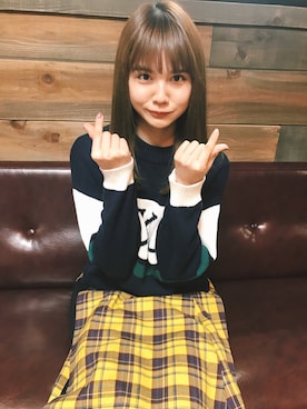 「OLIVE des OLIVE（オリーブデオリーブ）のアイテム」を使った、村田倫子さん（レディース・163cm）の冬コーディネート