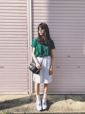 村田倫子さん(レディース・163cm)の夏コーディネート