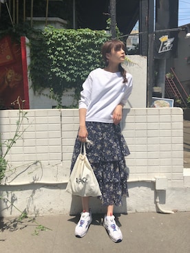 村田倫子さん(レディース・163cm)の夏コーディネート