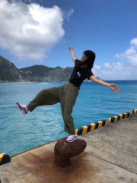 村田倫子さん（レディース・163cm）の夏コーディネート