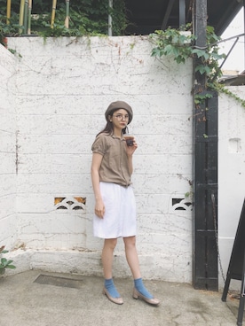 村田倫子さん（レディース・163cm）の夏コーディネート