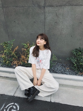 村田倫子さん(レディース・163cm)の秋コーディネート